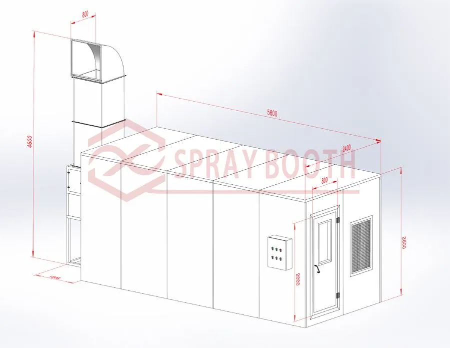 safe environment paint mixing booth project 1
