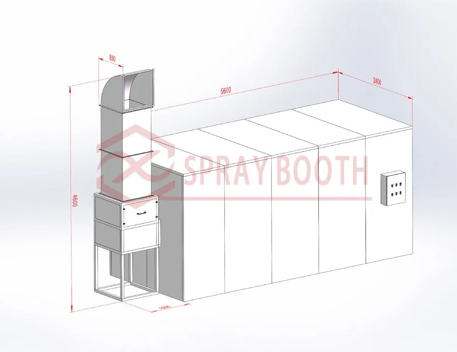 safe environment paint mixing booth project 2