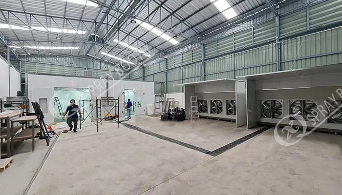 Large Paint Booth And Water Polish Booth In Thailand4 Large Paint Booth And Water Polish Booth In Thailand4